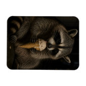 アライグマのアイスクリーム マグネット (横)