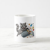 アライグマのイタズラ コーヒーマグカップ (中央)
