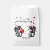 アライグマのカップル フェイバーバッグ (正面)