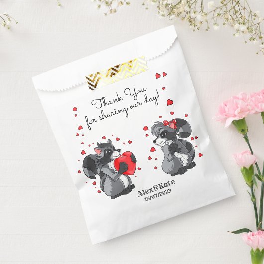 アライグマのカップル フェイバーバッグ