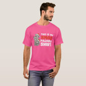 アライグマのクリスマスのパジャマスガール Tシャツ (正面フル)