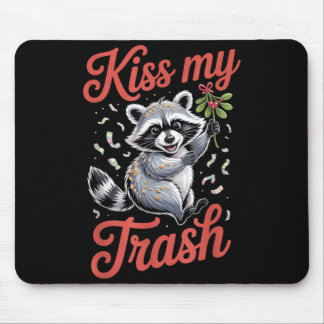 アライグマのクリスマスデザイン マウスパッド