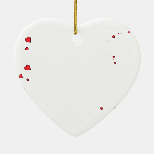 アライグマのクリスマス セラミックオーナメント (裏面)