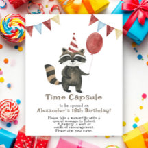 アライグマのタイムカプセル 1歳の誕生日
