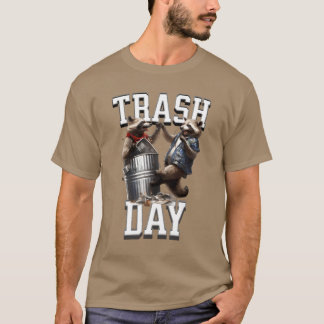 アライグマのタクシー+動物+パロディグッズ Tシャツ