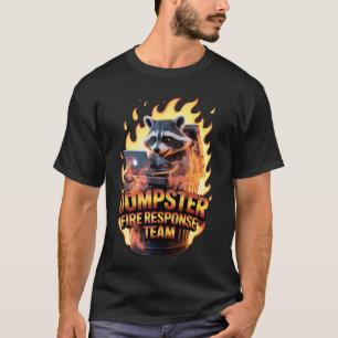 アライグマのダンプスター火災対応チームの混乱のMeme Tシャツ