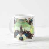 アライグマのデザインのマグ コーヒーマグカップ (正面左)