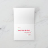 アライグマのバレンタイン カード (内部)