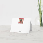 アライグマのバレンタイン カード (裏面)