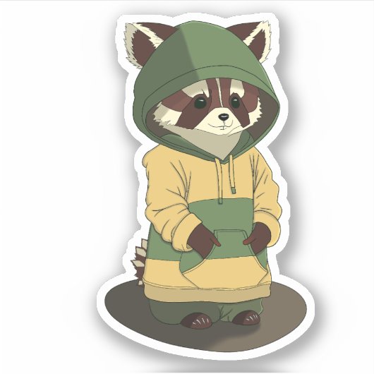 アライグマのバロン シール (正面)