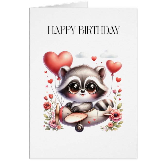 アライグマのパイロットの誕生日 (正面)