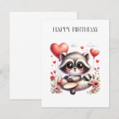 アライグマのパイロットの誕生日 (正面/裏面)