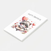 アライグマのパイロットの誕生日 ポストイット (アングル)