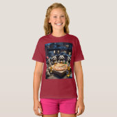 アライグマのピザパーティー Tシャツ (正面フル)