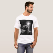 アライグマのピザUFO自撮りTシャツ  Tシャツ (正面フル)
