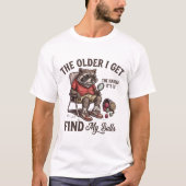 アライグマのピックルボールTシャツ Tシャツ (正面)