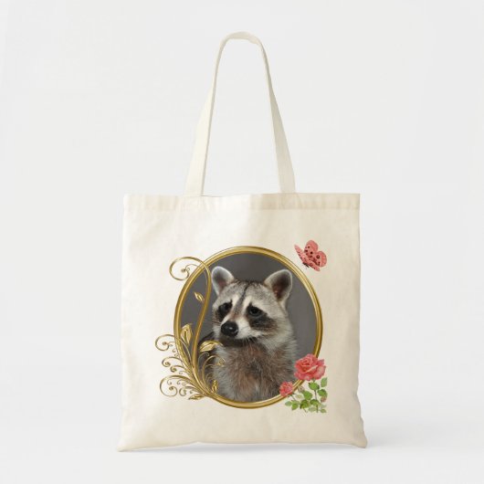 アライグマのポートレートのバッグ トートバッグ (正面)