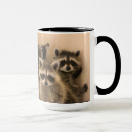 アライグマのマグの山 マグカップ