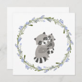 アライグマのラブカード 招待状 (正面/裏面)