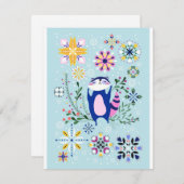 アライグマの休日のおもしろいのデザインカード シーズンカード (正面/裏面)