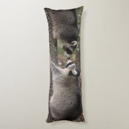 アライグマの体の枕 ボディピロー