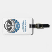 アライグマの向こう見ずは|あなたの名前を加えます ラゲッジタグ (正面横)