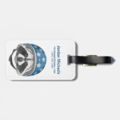 アライグマの向こう見ずは|あなたの名前を加えます ラゲッジタグ (裏面横)