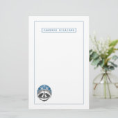 アライグマの向こう見ずは|あなたの名前を加えます 便箋 (スタンド正面)