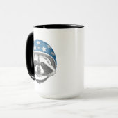 アライグマの向こう見ず マグカップ (正面左)