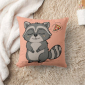 アライグマの夢 – ピザ！ クッション (ブランケット)