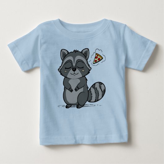 アライグマの夢 – ピザ！ ベビーTシャツ (正面)