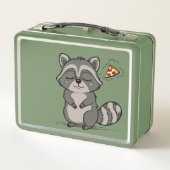 アライグマの夢 – ピザ！ メタルランチボックス (裏面)