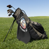 アライグマの恋人Iは本当にアライグマを愛している ゴルフタオル (グリーン)