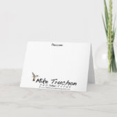 アライグマの挨拶状 カード (裏面)