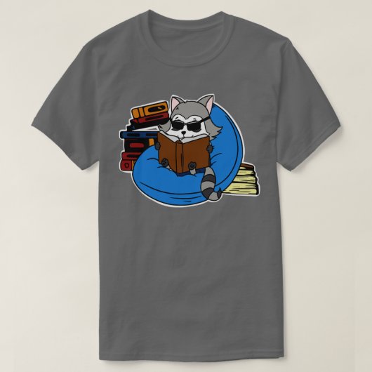 アライグマの本 Tシャツ (デザイン正面)