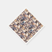 アライグマの束 スタンダードカクテルナプキン (角)