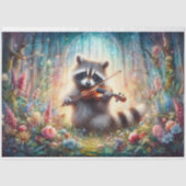 アライグマの森のシンフォニー ファンタジーアート デコパージュ 薄葉紙 (正面)