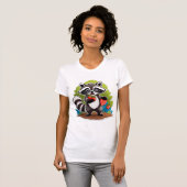 アライグマの森の探検家 Tシャツ (正面フル)