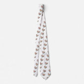 アライグマの漫画 ネクタイ (裏面)