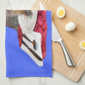 アライグマの皿タオル キッチンタオル (四つ折り)