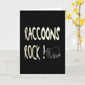 アライグマの石! 挨拶状 カード (黄色い花)