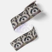 アライグマの絵画 サテンリボン (裏面)