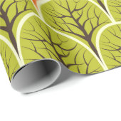 アライグマの継ぎ目のない模様のキツネとクマ ラッピングペーパー (ロールコーナー)