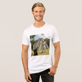 アライグマの自撮り 3 トライブレンドTシャツ (正面全面)