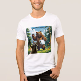 アライグマの自撮り 5 トライブレンドＴシャツ