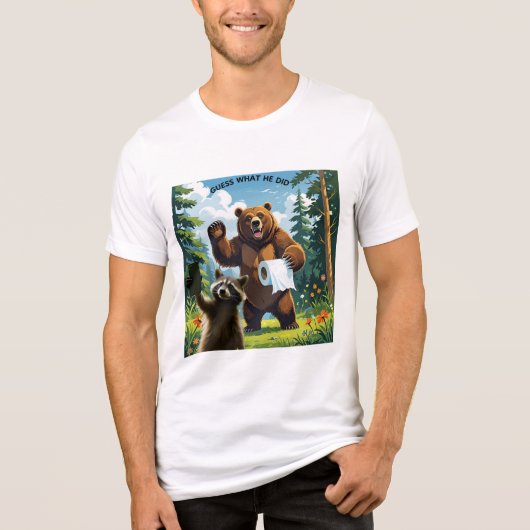アライグマの自撮り 5 トライブレンドＴシャツ (正面)