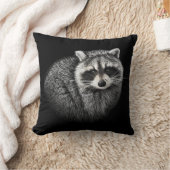 アライグマの装飾用クッション クッション (ブランケット)