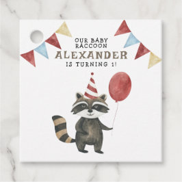 アライグマの赤ちゃん 1歳の誕生日 フェイバータグ