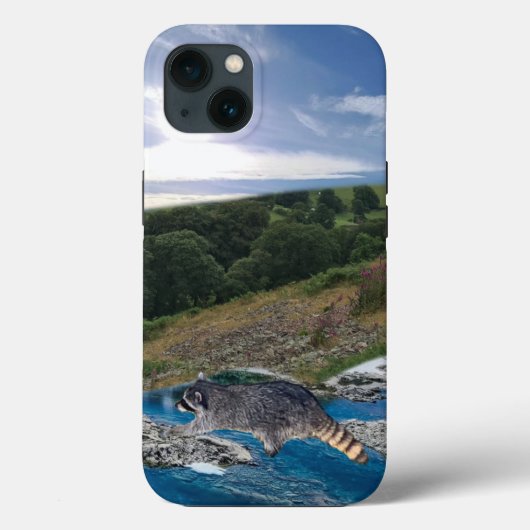 アライグマの道交差 Case-Mate iPhoneケース iPhone 13ケース (裏面)