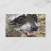 アライグマの顔の名刺 名刺 (裏面)